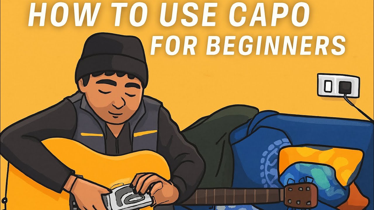Guitars🎸 Capo | 1 Easy Guitar Chord For Beginners | Capo & Without Capo