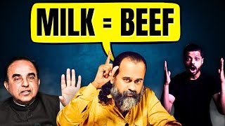 Acharya Prashant Exposes Indian BEEF Industry | Subramanya Swamy Reality | Reaction Voice of Vegans