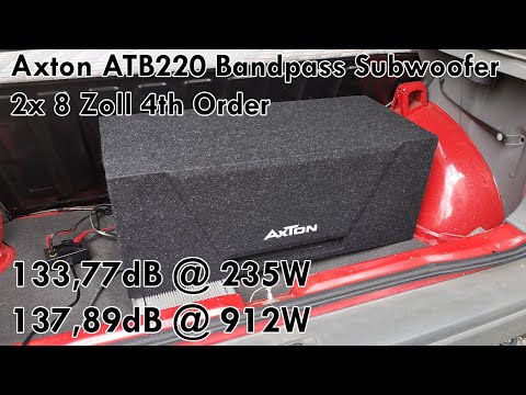 Сабвуфер AXTON ATB220, видео 1