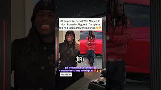 🏆Kai Cenat Tops Complex’s Hip-Hop Power Rankings– #1 Media Mogul! #shorts #kaicenat #complex #hiphop