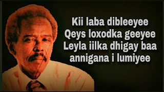 Hees Libin Maxamed Saleebaan Tubeec Kaban Lyrics