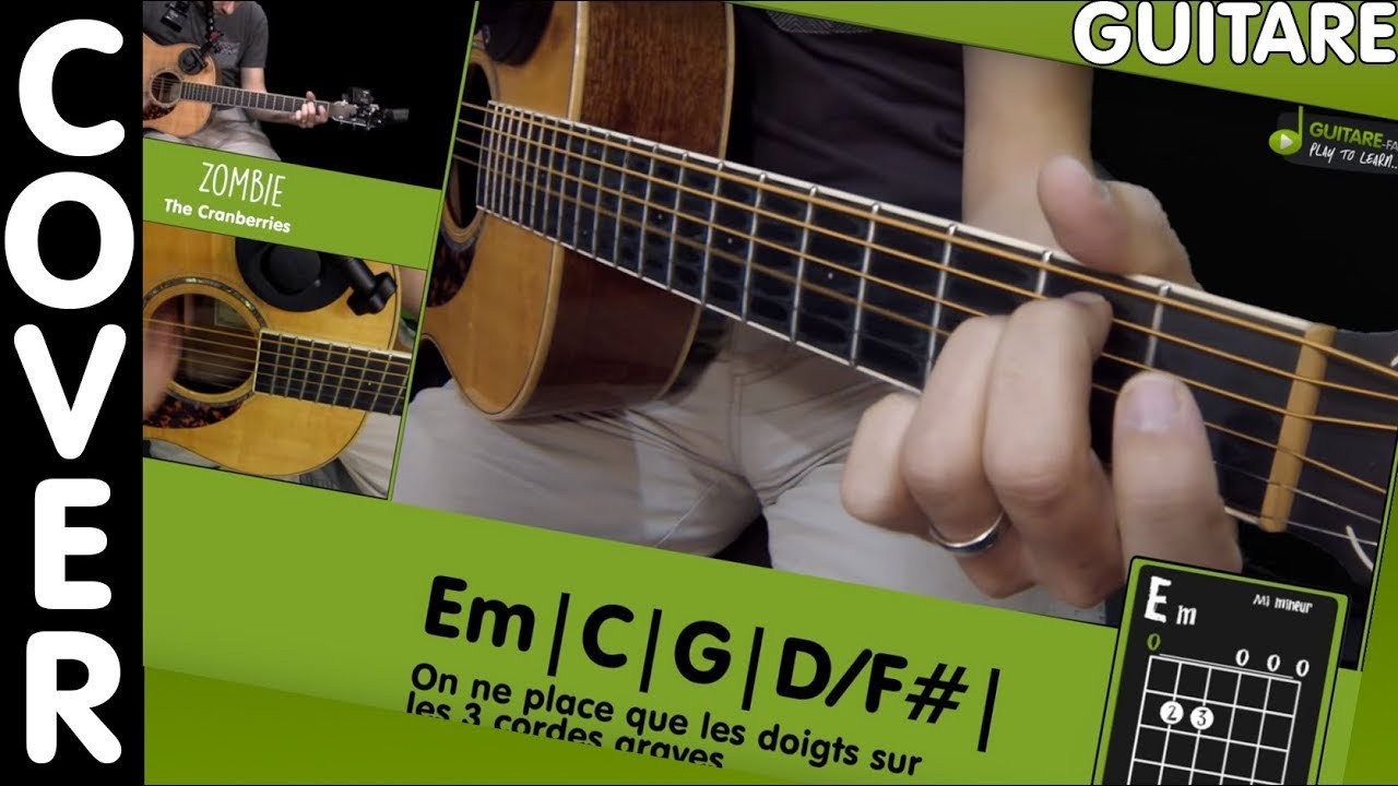 Cranberries Zombie en 3 minutes Cover Tuto Guitare YouTube