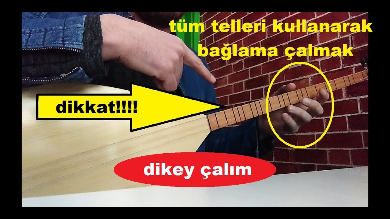 Tel Geçişleri Dikey Çalım Tekniği (uzun sap bağlama dersleri)