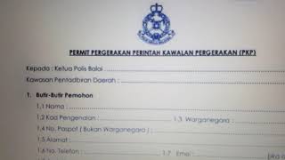 [TERKINI] Oktober 2021 |Cara Memohon Rentas Negera Waktu PKP | borang online