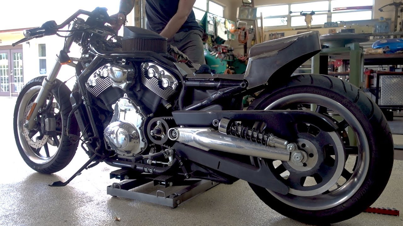 Custom Harley Davidson V-ROD Build by Hellbent Custom Garage - YouTube