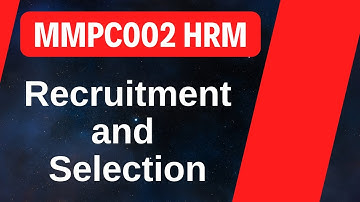 MMPC002 Chapter 6 Recruitment and Selection | IGNOU MBA TEE Exams | Learning Sessions with RV |