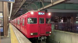 【前照灯点灯‼︎】急行内海行き6017F上小田井駅発車シーン