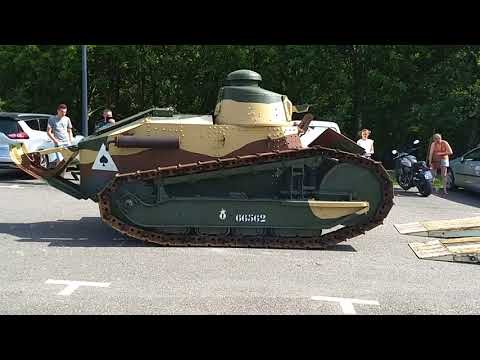 Original 1918 Renault FT-17 Tank Running and Moving!