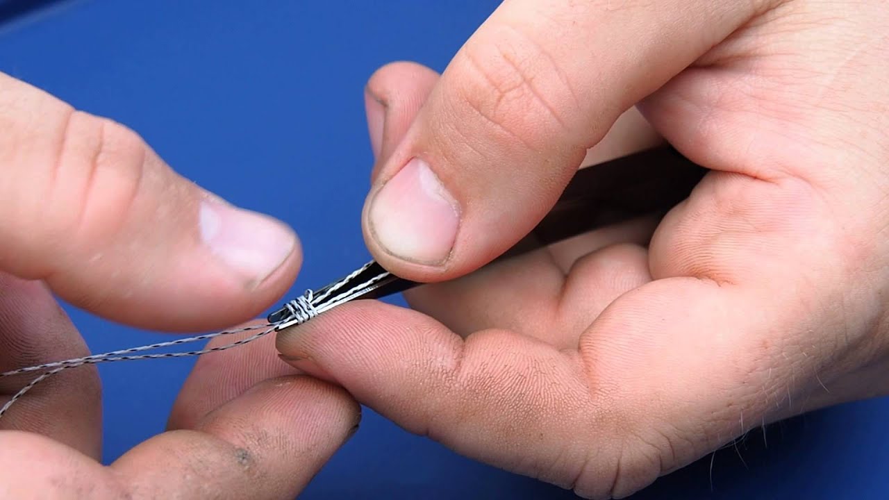 How to Tie a Nail Knot and Blood Knot YouTube