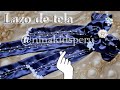 📍Lazo de tela raso o satinado a mano🪡SIN MAQUINA🙃(colero, moño, lazo con colita moño escolar de tela
