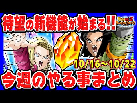 【 伝説降臨はいつ？ 】今週のやる事まとめ10月16日ver！極限Zバトルのおかわりもあるか！？｜#秋の大収穫キャンペーン｜ドッカンバトル【 ソニオTV 】