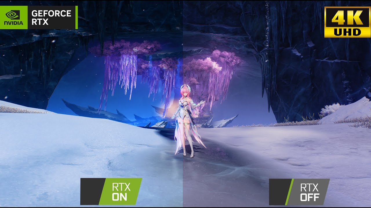 鳴潮 Ver.3.1 | RTX4070SUPER 4K DLSS 4.5 レイトレーシング 比較 (氷原エリア)