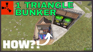 SEALED 1 Triangle Bunker | Rust Industrial Micro Solo Base *TOUR* New 2023