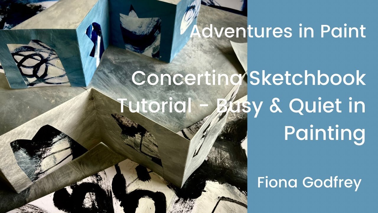 Concertina Sketchbook Tutorial - Busy and Quiet