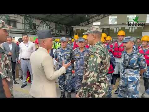 भोटेकोशी बाढी प्रभावित क्षेत्रमा थप सुरक्षा टोली र उद्धार सामग्री परिचालन