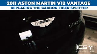 Athlete Statistics Replacing the Carbon Fiber Splitter on an Aston Martin V12 Vantage