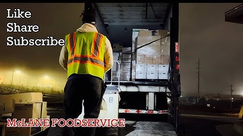 Unloading with a electrical pallet jack | View From Inside The Trailer |