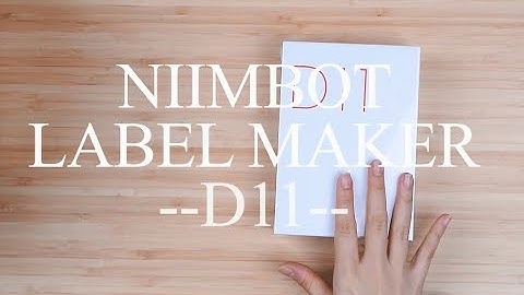 NIIMBOT D11 LABEL MAKER UNBOXING