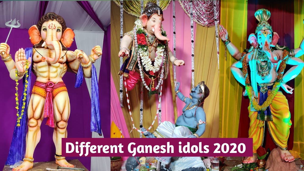 Variety Ganesh idols 2020 | Different Ganesh idols in Hyderabad ...