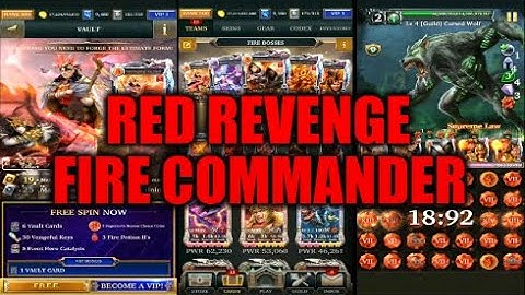 Legendary Game Of Heroes: Red Revenge Event Gameplay/Team Testing (Fire Commander)