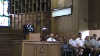 Nelson College Head Boy Speech 2013 - Parable of Talents