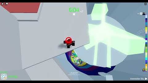 Jumping down 25 stages in Tower of Hell...
