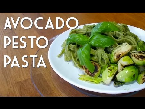 AVOCADO PESTO PASTA Vegan Recipe