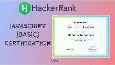 JavaScript (Basic) Certification II | Hackerrank Certifications  #HackerankSolutions #javascript