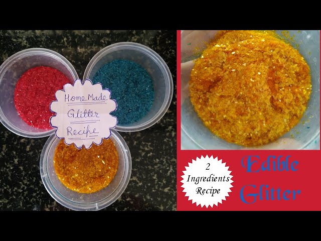 Home Made Edible Glitter by www SweetWise com 