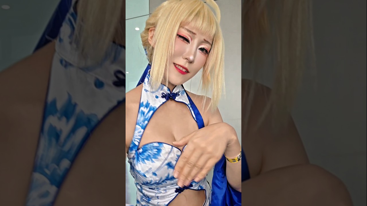 바다 촬영 2번에 피부가 탔어요 😱😱#sabercosplay #서울코믹월드#saber青花瓷 #세이버코스프레#コスプレ #cosplay