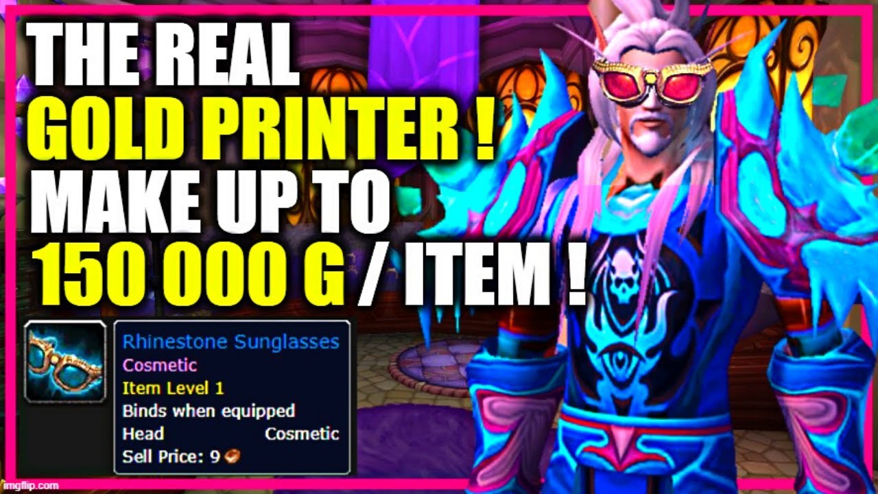 bestemt skrivning hul 9.2: Make millions crafting this item! Real Gold Printer! Up to 150k/Item!  WoW Shadowland Goldmaking - YouTube