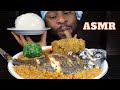 Mukbang Asmr Tilapia Fish,Massive Oxtail Egusi Soup with Pounded Yam/African Mukbang/Black in Japan