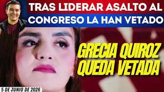 #SinMáscaras | GRECIA QUIROZ ES VETADA DEL CONGRESO DE MICHOACÁN TRAS ASALTARLO CON TURBA