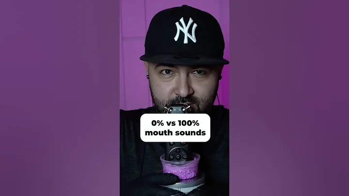 0% vs 100% mouth sounds #asmr
