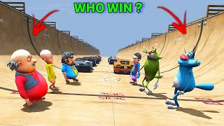 Who Win Team Motu Patlu Vs Team Oggy Jack Ramp Challenge in Gta 5