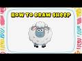 How to Draw a Sheep – Cute Farm Animal Drawing with Markers