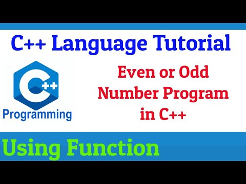 #1 Even or Odd In C++ using Function | Using Function to find Odd or Even | C++ to find Even or Odd