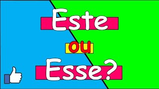 Este Ou Esse? Qual Usar?