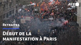 Retraites: début de la manifestation à Paris | AFP Images