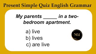 Present Simple Test | English Grammar Quiz | 10 Questions | No.1 Quality English