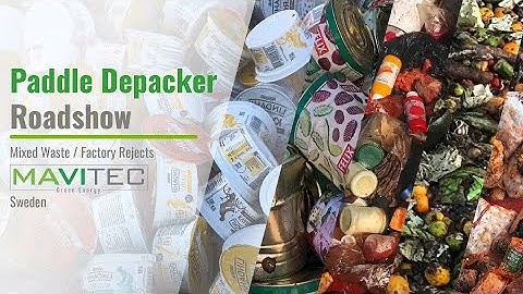 Mavitec Paddle Depacker - Roadshow in Action – Handling Mixed Food Waste & Factory Rejects!