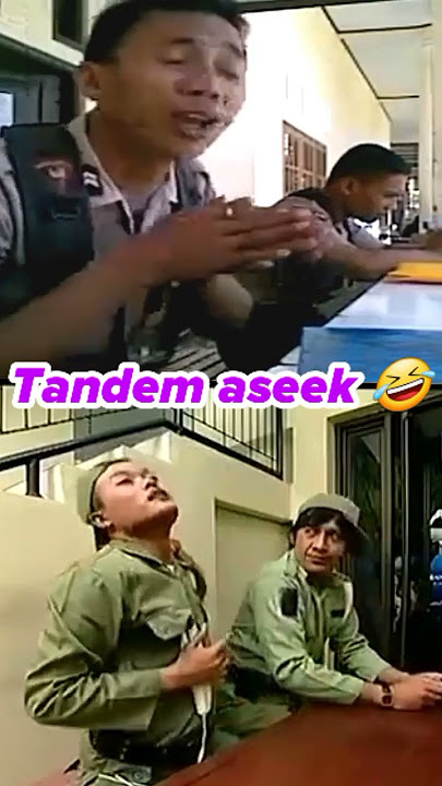 Lipsync asik masa lalu: Briptu Norman 🆚️ Hansip Sule. Masih belum jaman joget TokTik 🤣