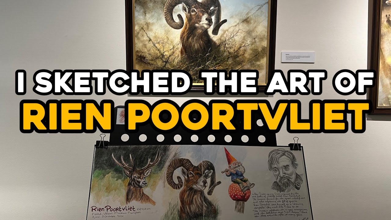 I sketched the wildlife art ofRien Poortvliet