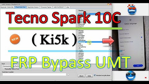 Tecno Spark 10C Ki5k FRP Bypass umt