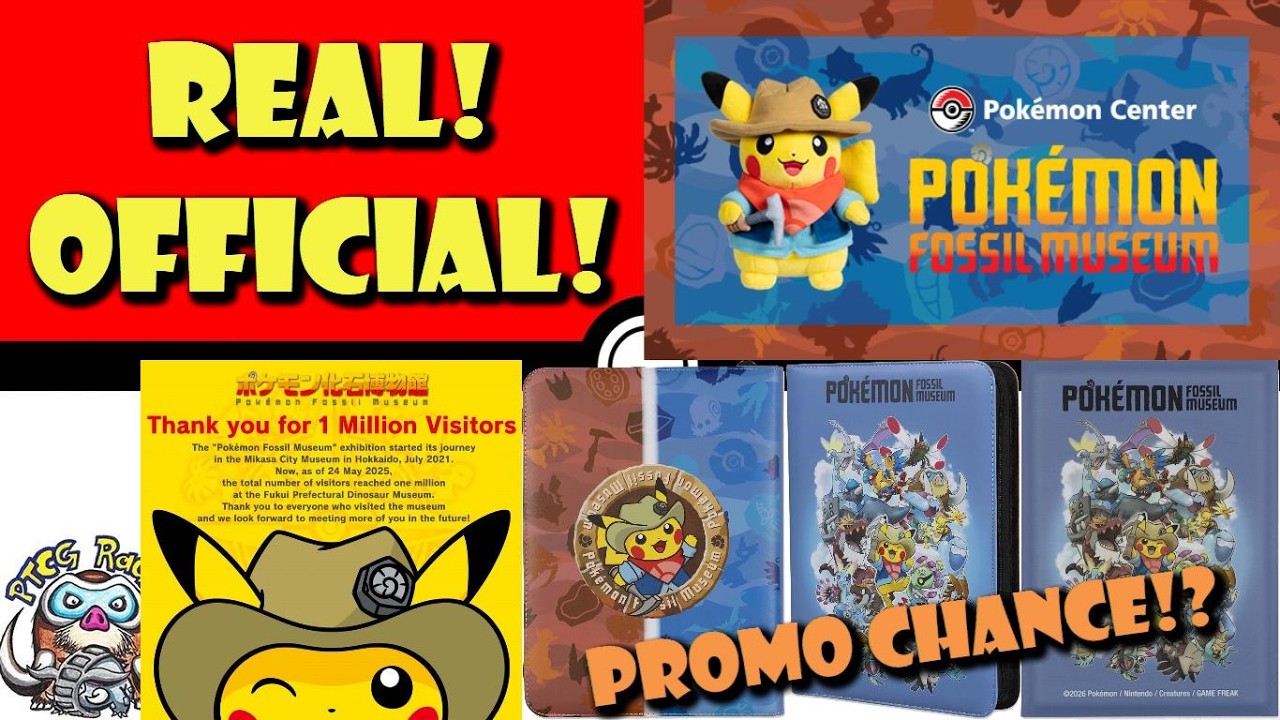 Official Pokmon Fossil Museum TCG Products Revealed! Any Chance of a Promo  Card? (Pokmon TCG News)