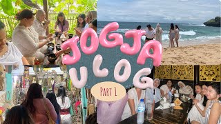 JOGJA VLOG #part1 : seru-seruan di villa, ayam goreng bu tini, pantai, gelato bambino, dll 🏖️☀️