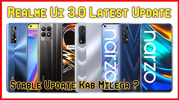 Realme Ui 3.0 latest update received in Realme Narzo 30/ Realme Narzo 20 Pro/ Realme 7 And Realme 8i