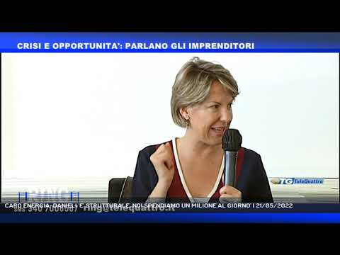 CARO ENERGIA: DANIELI 'E' STRUTTURALE, NOI SPENDIAMO UN MILIONE AL GIORNO' | 21/05/2022