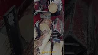Firewood Splitting Machine Processes Logs Efficiently Using Wedge System #machine