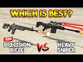 GTA 5 ONLINE : PRECISION RIFLE VS HEAVY SNIPER (WHICH IS BEST?)